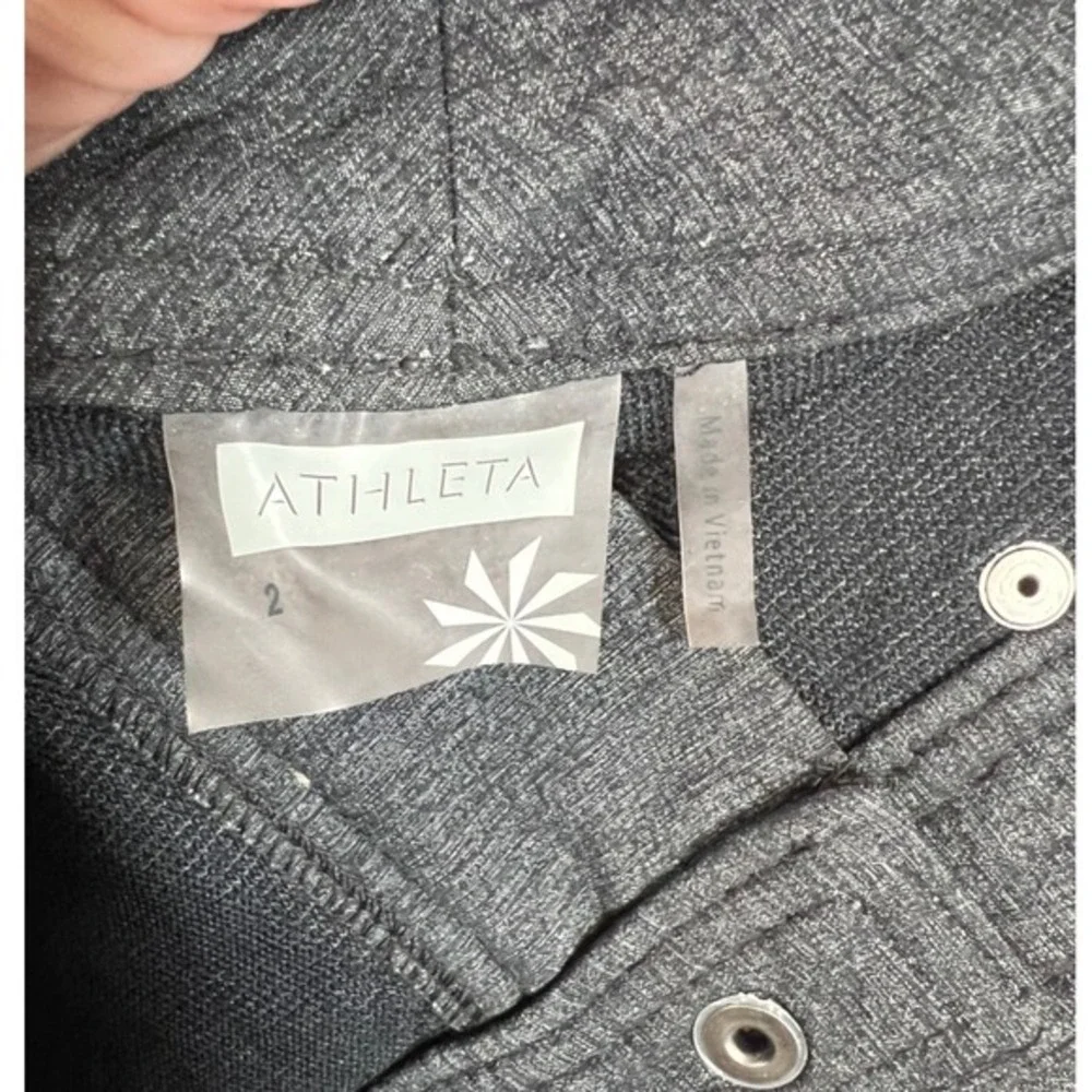 Athleta Take a Hike Side Snap Mini Skirt Charcoal Gray‎ Active Travel Skirt 2